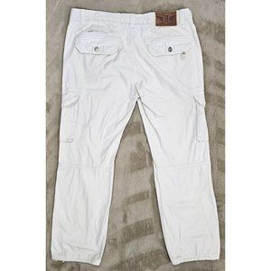 Rich Yung Multi Pocket White Cargo Pants